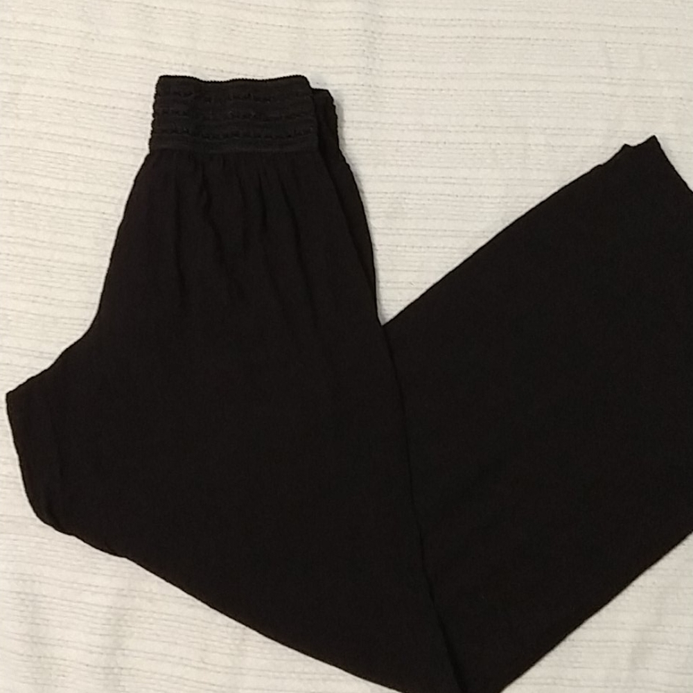 Embroidered waistband harem style pants.